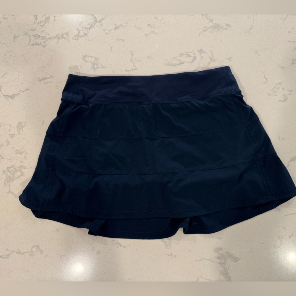 Lululemon Navy Pace Rival Tall Skirt